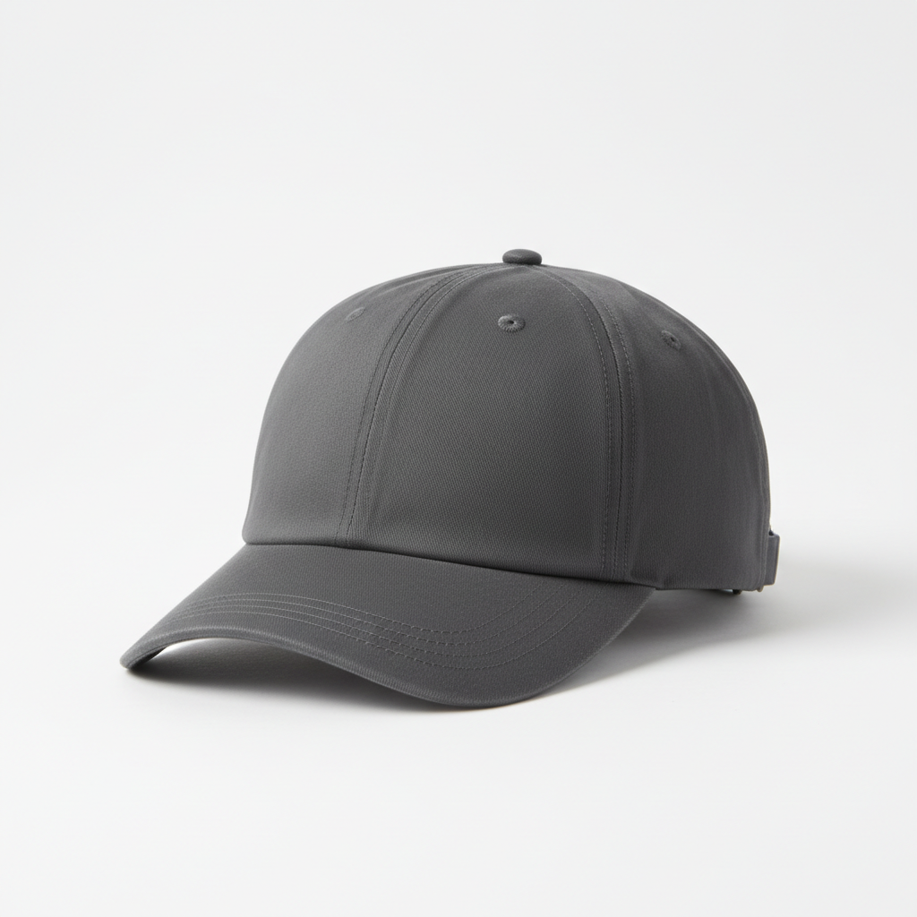 Premium minimalist cap on white background